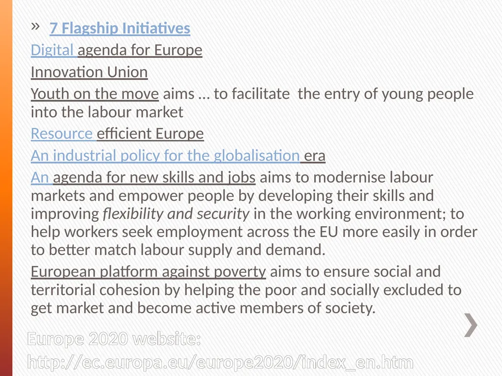 Europe 2020 and the European Economic Governance: - slide 3 of 25