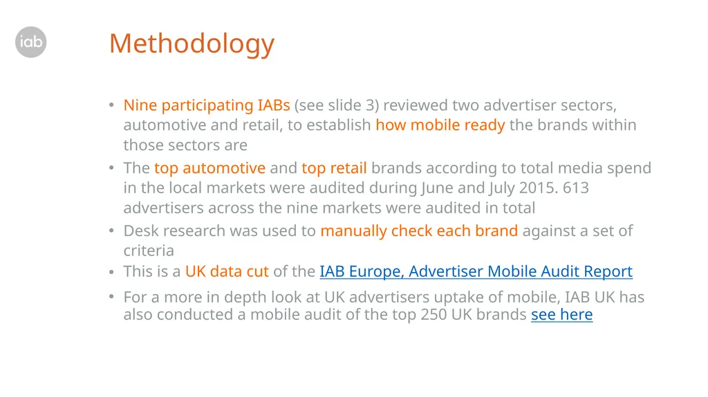 Advertiser mobile audit report – UK data cut - slide 2 of 15