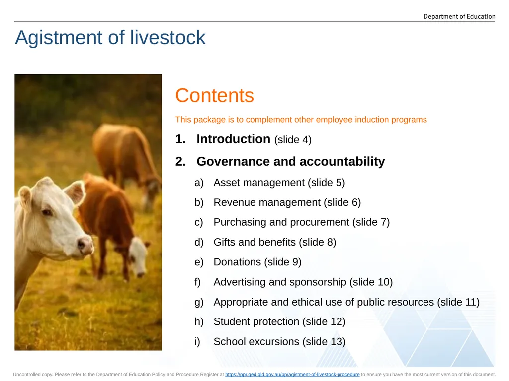 Training package for Queensland state schools to - slide 2 of 20