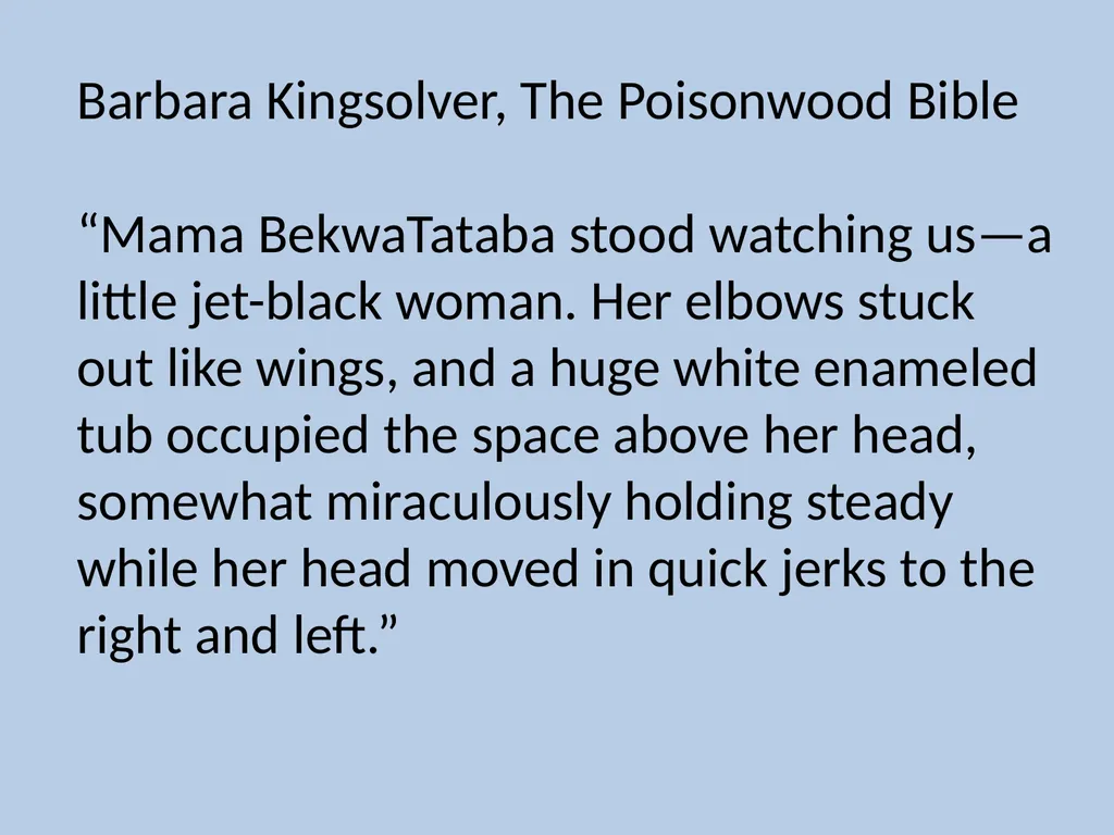 Character Descriptions They recycle typical ideas - slide 8 of 55