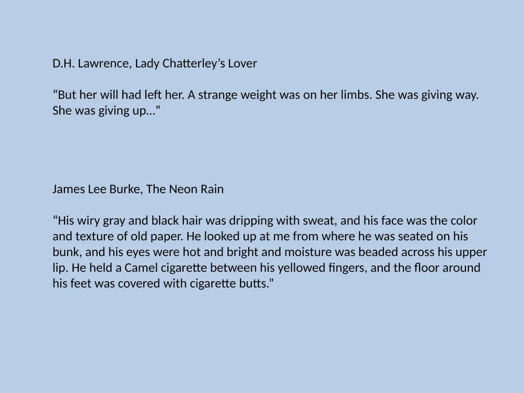 Character Descriptions They recycle typical ideas - slide 30 of 55