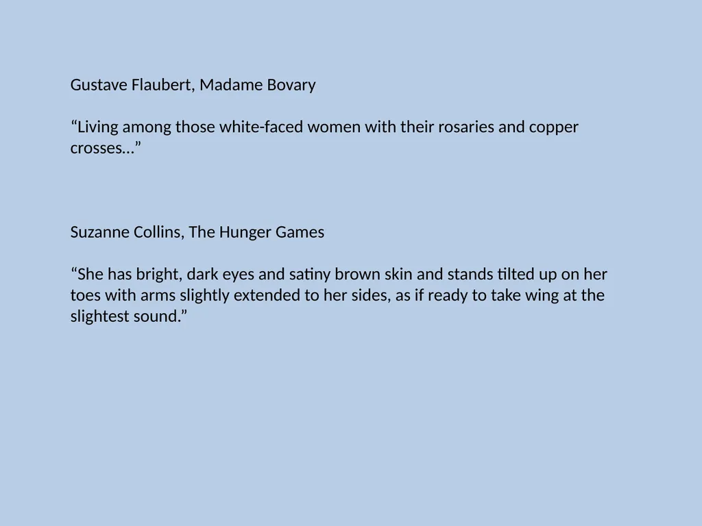 Character Descriptions They recycle typical ideas - slide 33 of 55