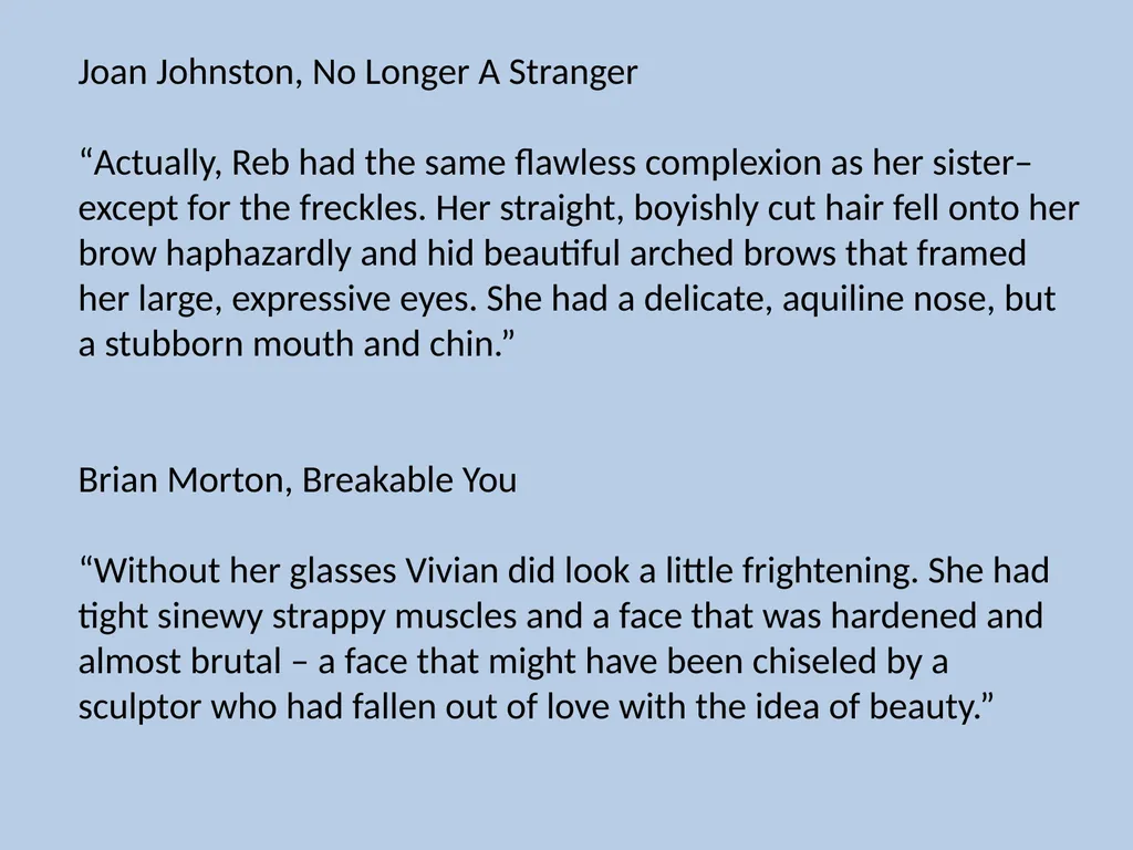 Character Descriptions They recycle typical ideas - slide 43 of 55