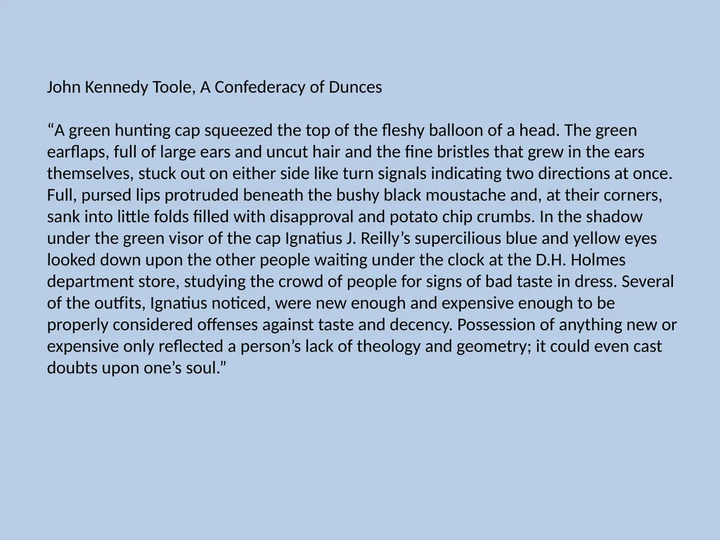 Character Descriptions They recycle typical ideas - slide 9 of 55