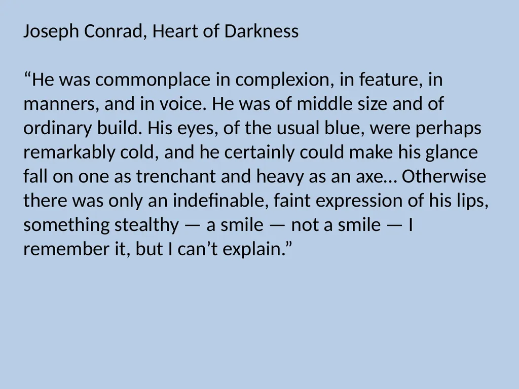 Character Descriptions They recycle typical ideas - slide 25 of 55
