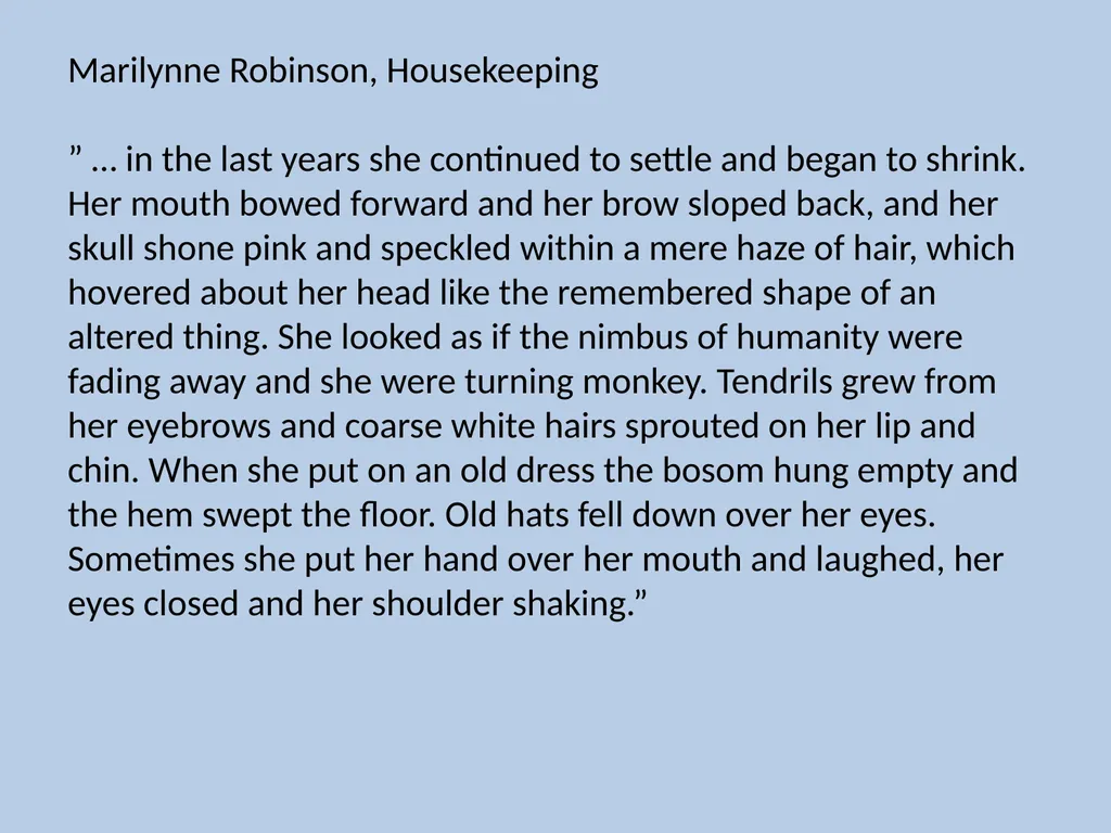 Character Descriptions They recycle typical ideas - slide 4 of 55