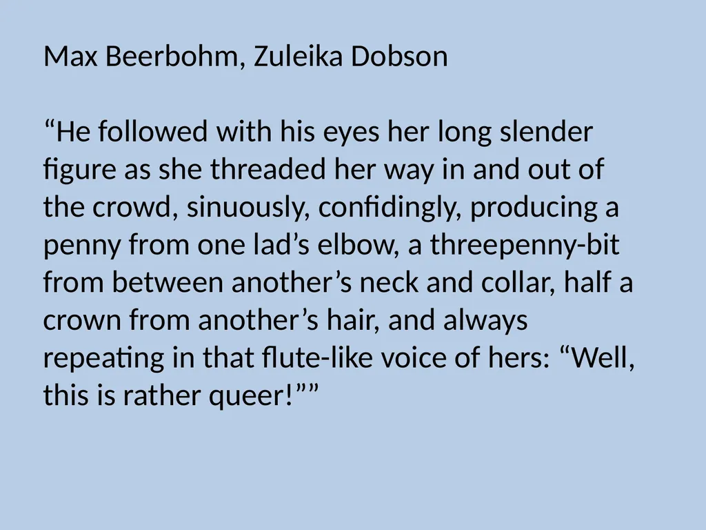 Character Descriptions They recycle typical ideas - slide 27 of 55