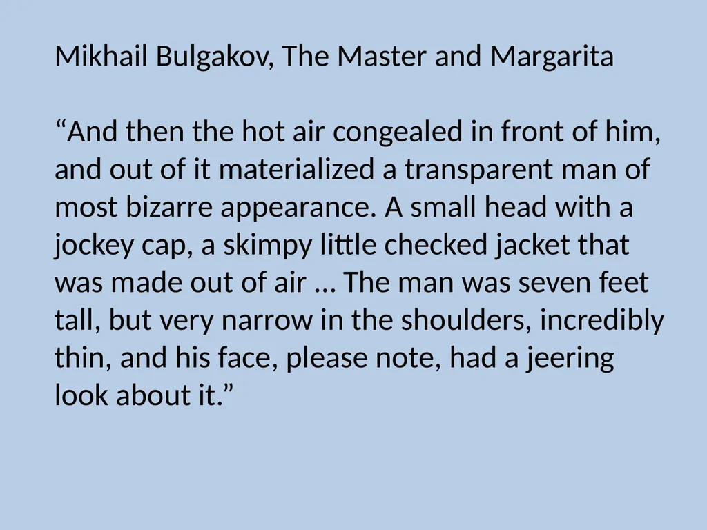 Character Descriptions They recycle typical ideas - slide 7 of 55