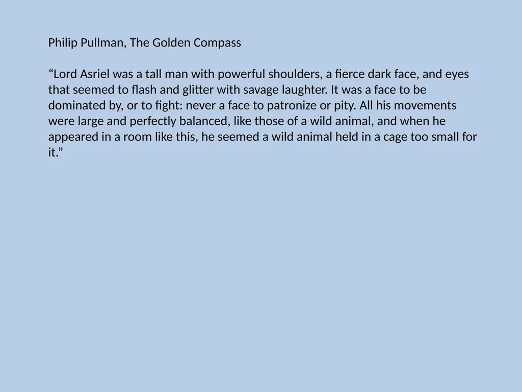 Character Descriptions They recycle typical ideas - slide 55 of 55
