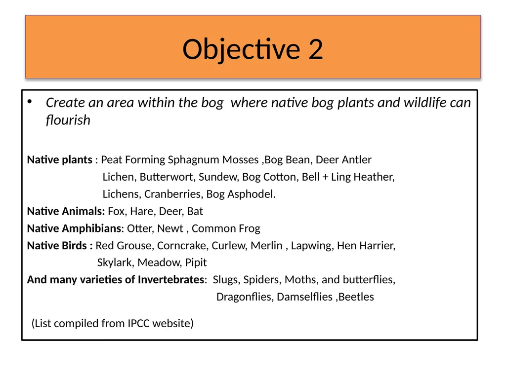 MWM Bog Heritage Project Presentation and Book - slide 5 of 21