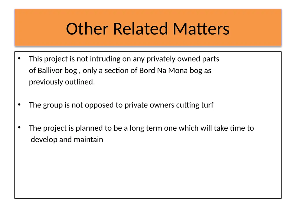 MWM Bog Heritage Project Presentation and Book - slide 13 of 21