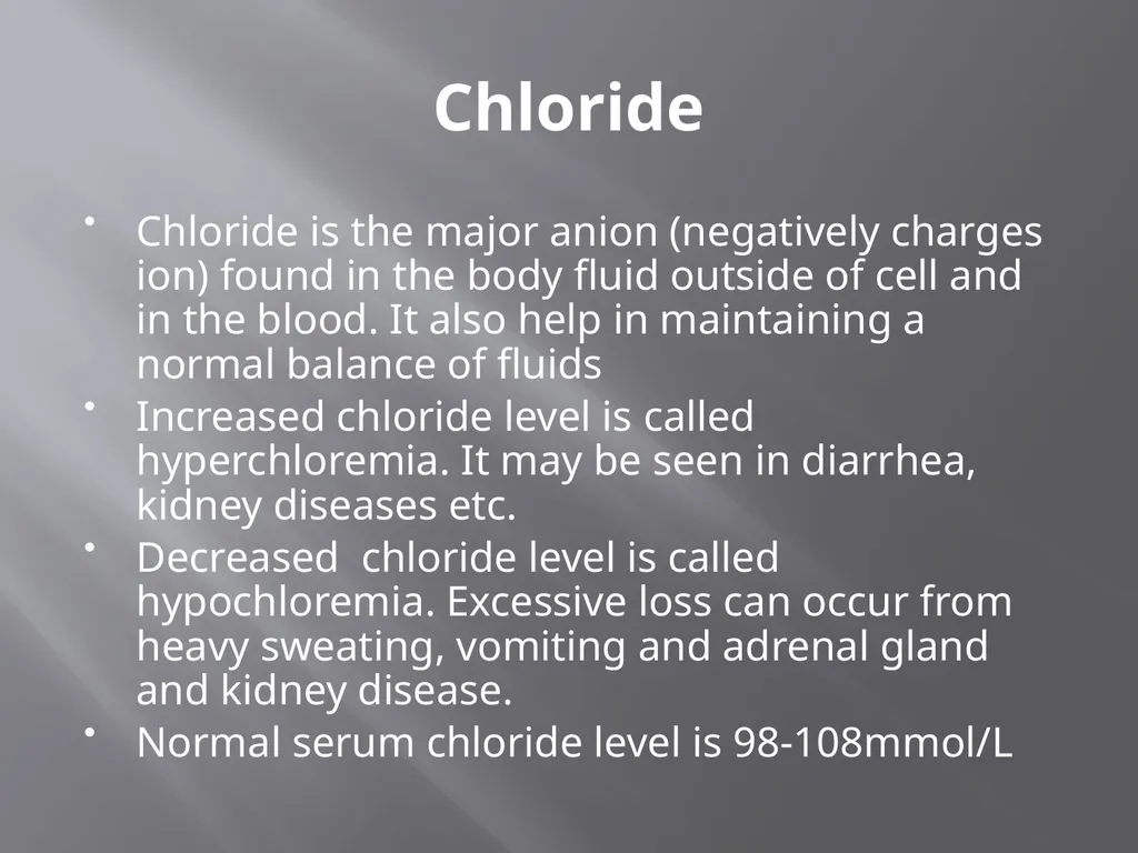 Water and Electrolyte Balance Mrs. L. - slide 19 of 32