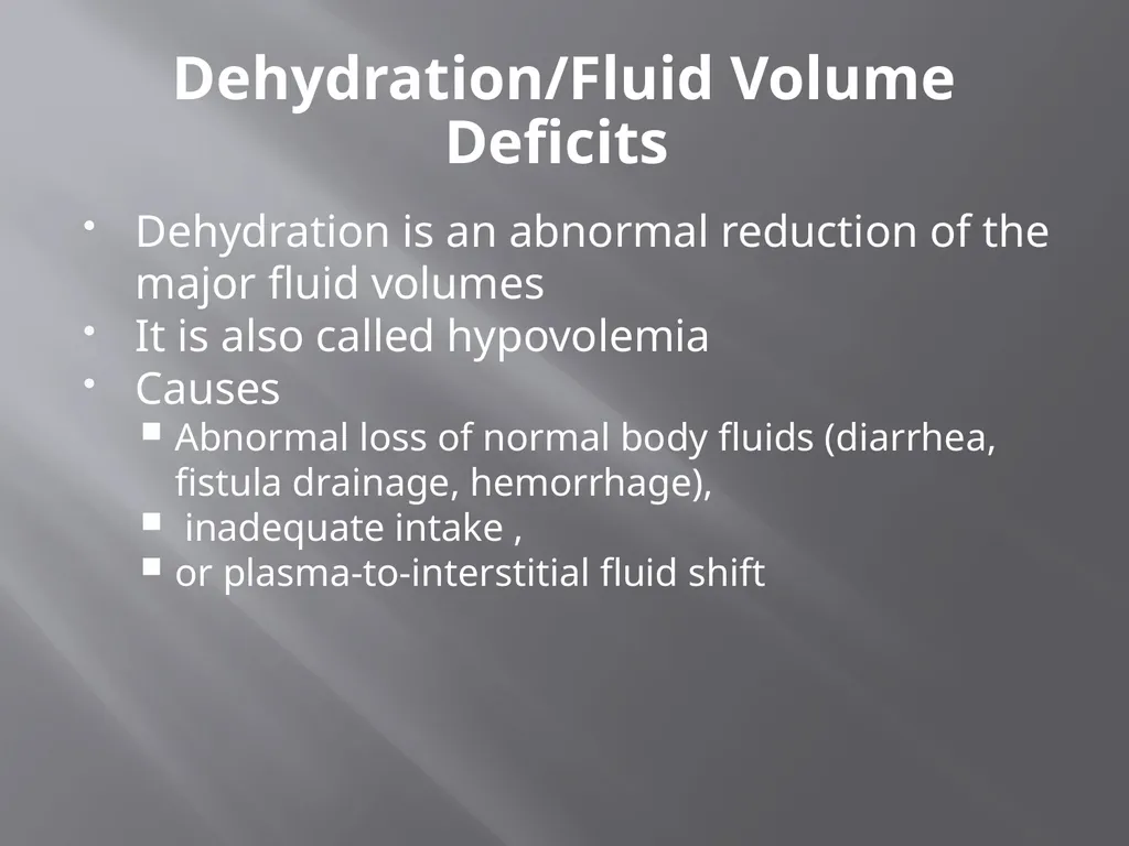 Water and Electrolyte Balance Mrs. L. - slide 27 of 32