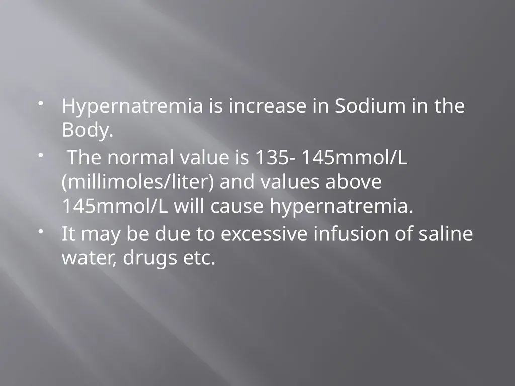 Water and Electrolyte Balance Mrs. L. - slide 18 of 32