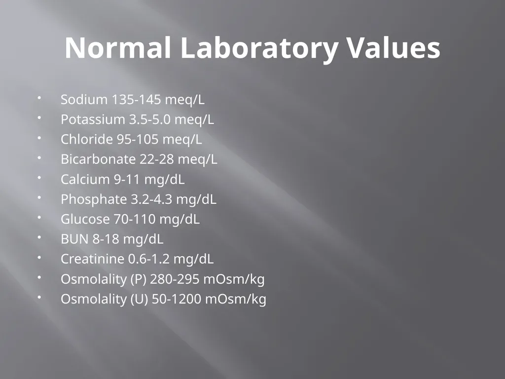 Water and Electrolyte Balance Mrs. L. - slide 31 of 32