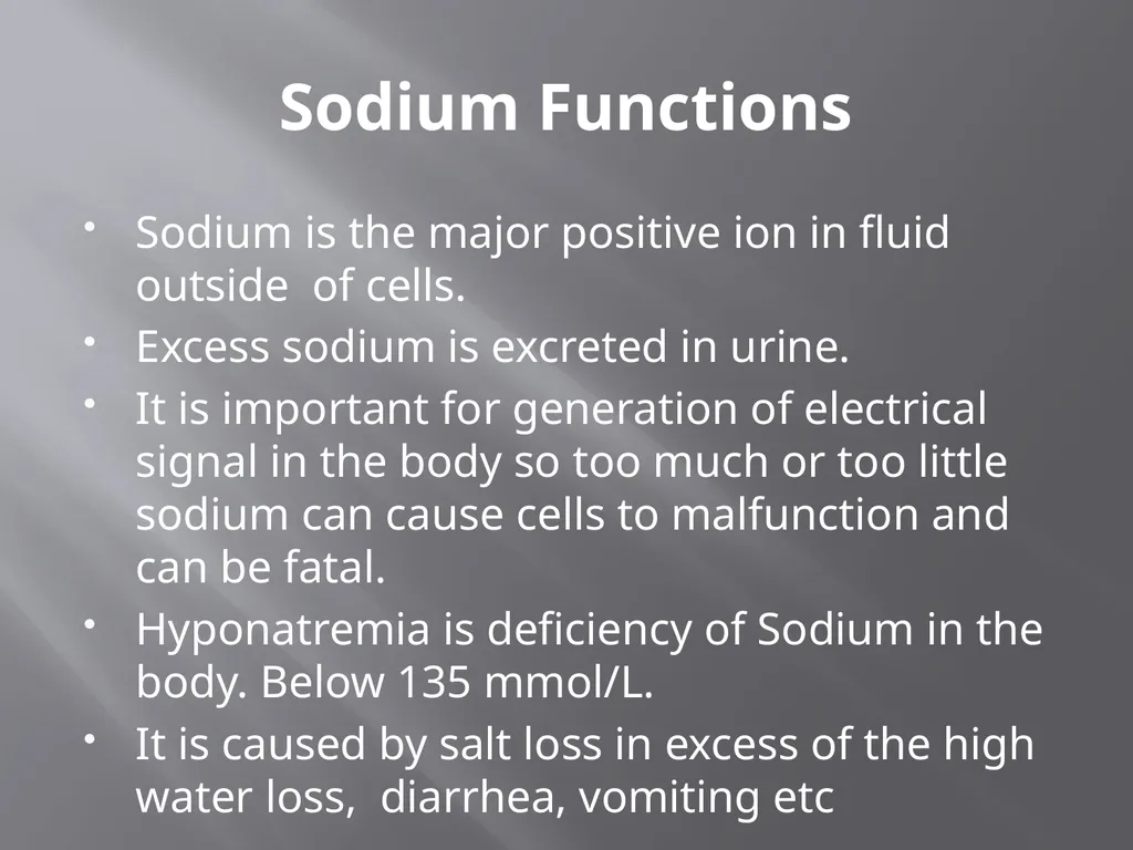 Water and Electrolyte Balance Mrs. L. - slide 17 of 32