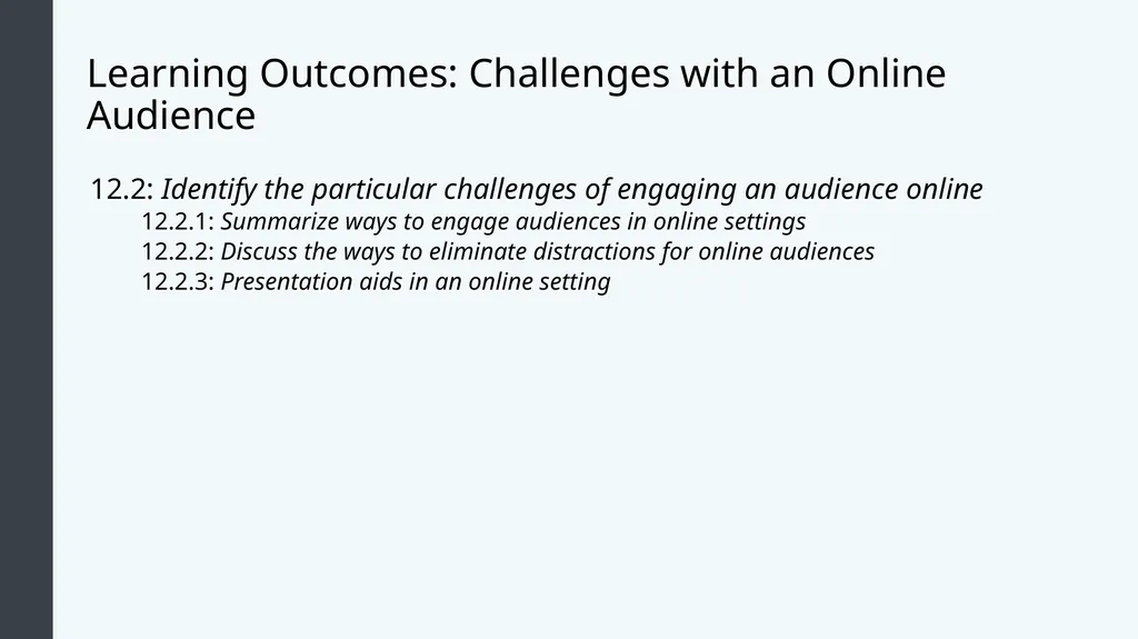 Public Speaking Module 12: Public Speaking Online - slide 15 of 31