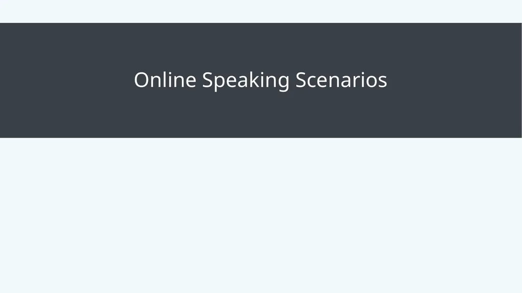 Public Speaking Module 12: Public Speaking Online - slide 21 of 31