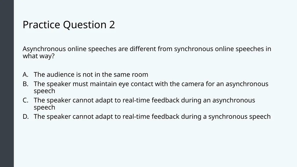 Public Speaking Module 12: Public Speaking Online - slide 12 of 31
