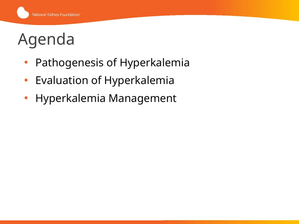 Evaluation and Management of Hyperkalemia This - slide 2 of 35