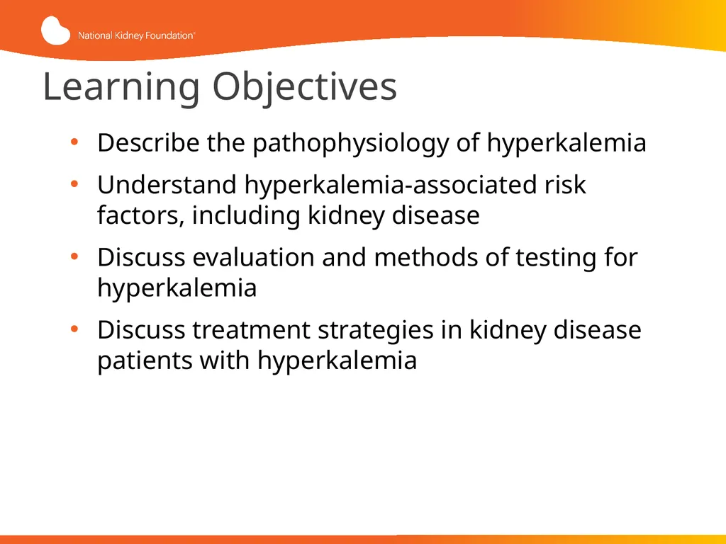 Evaluation and Management of Hyperkalemia This - slide 3 of 35