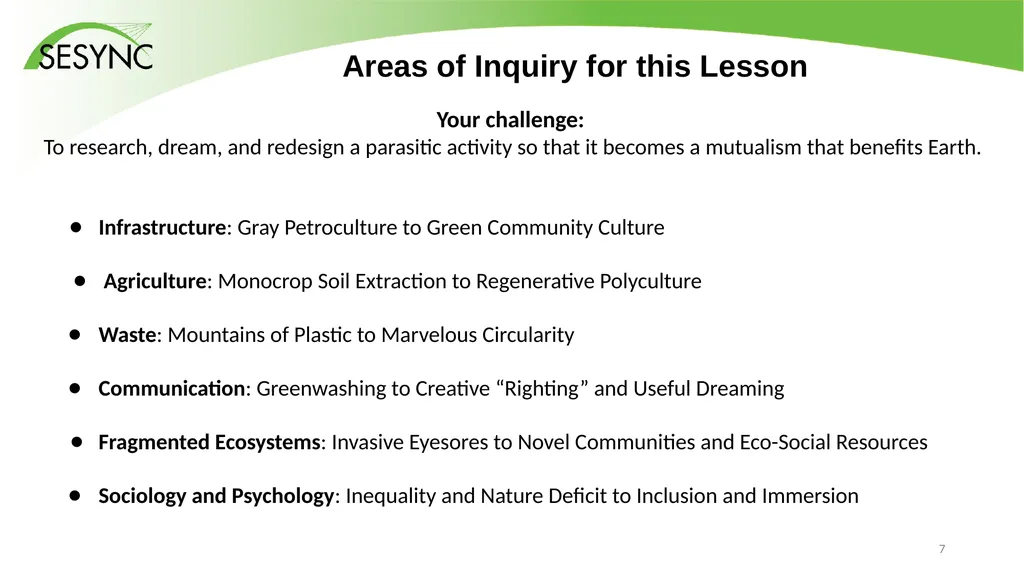 Lesson: How Can Human Societies Evolve from - slide 7 of 7