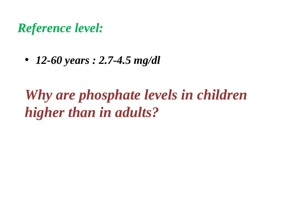 Blood Phosphorus Presented By Assist.Lecturer - slide 9 of 10