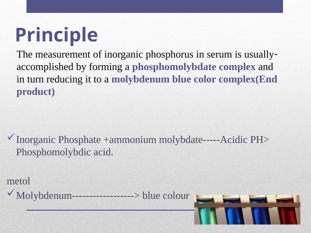 Exp 7 The colorimetric estimation of inorganic - slide 7 of 9