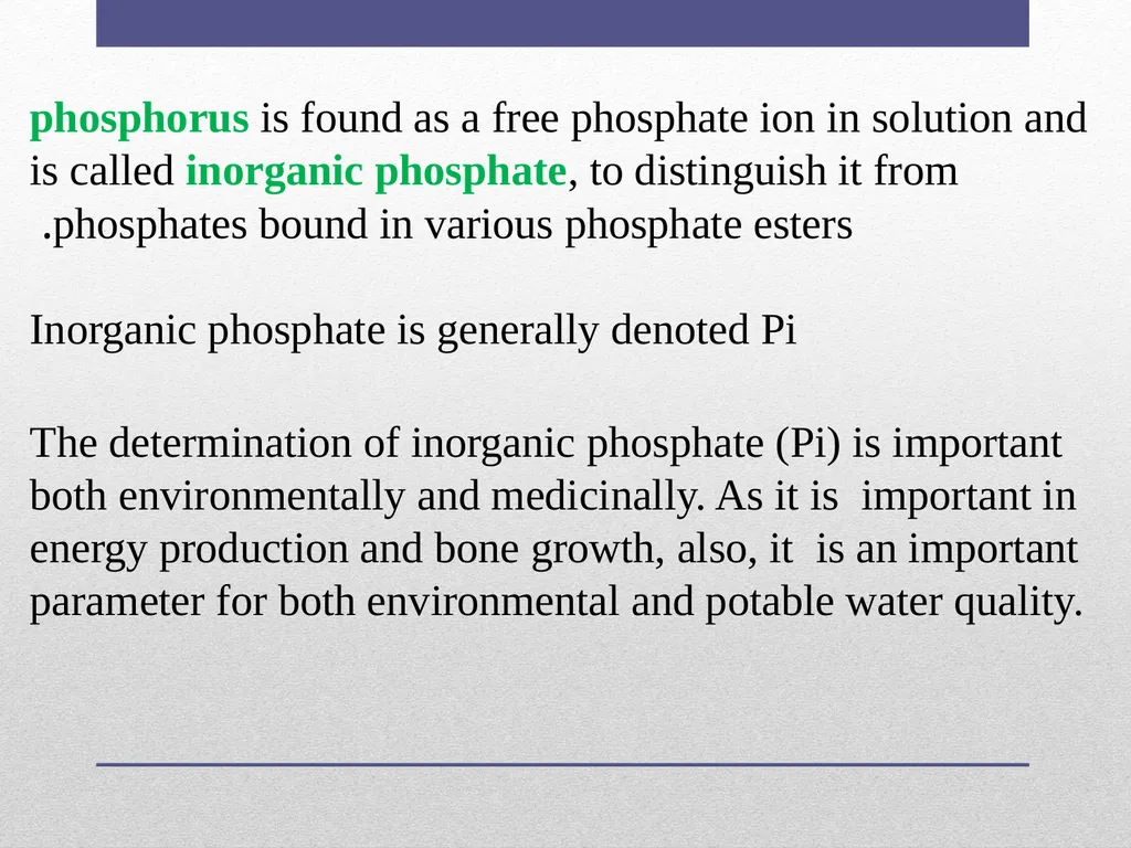 Exp 7 The colorimetric estimation of inorganic - slide 3 of 9