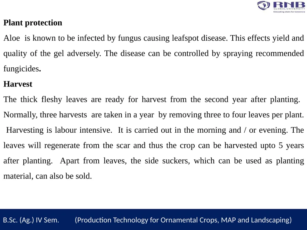Course Name- Production Technology for Ornamental - slide 8 of 10