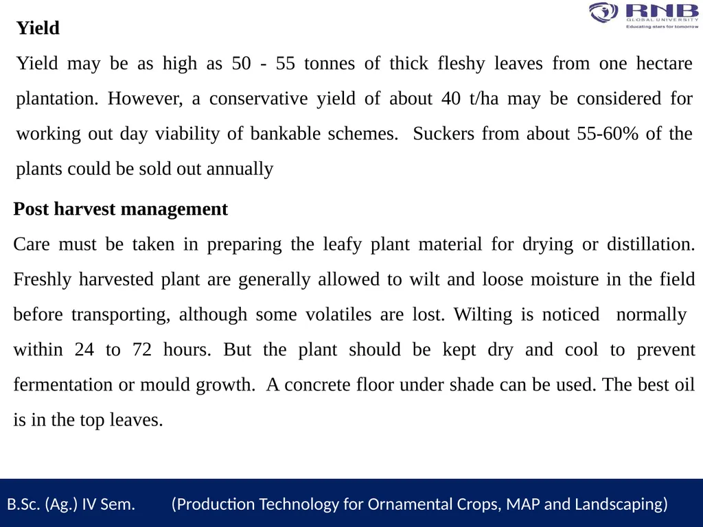 Course Name- Production Technology for Ornamental - slide 9 of 10