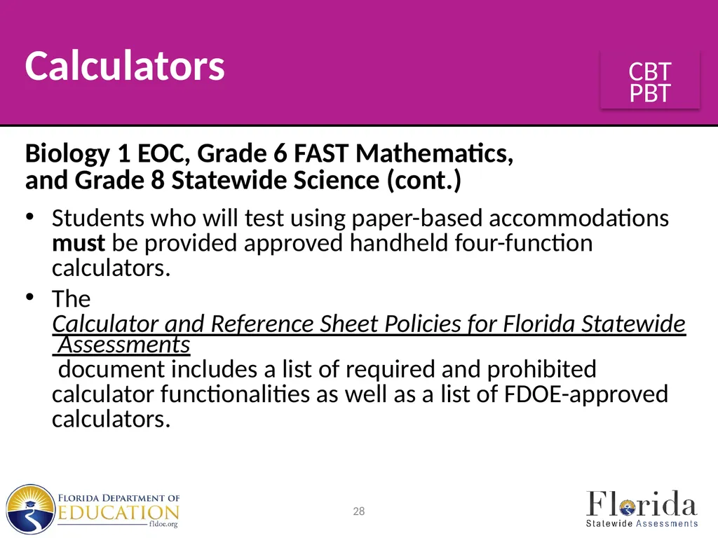 Spring/Summer 2024 Florida Statewide Assessments - slide 28 of 76