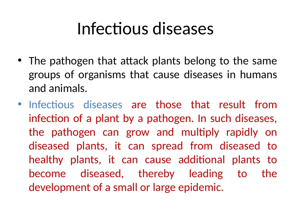 Pathogenicity Infectious diseases The pathogen - slide 2 of 5