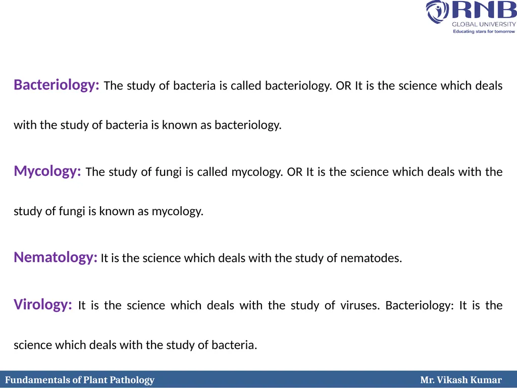 Course Name: Fundamentals of Plant Pathology - slide 11 of 26