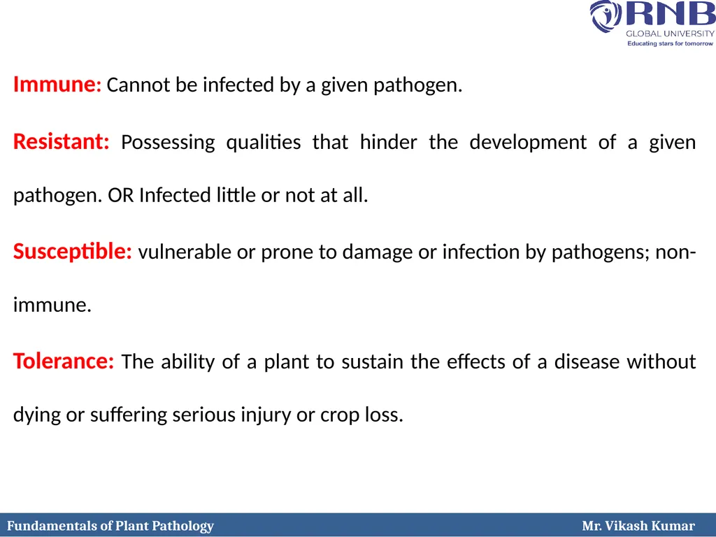 Course Name: Fundamentals of Plant Pathology - slide 10 of 26