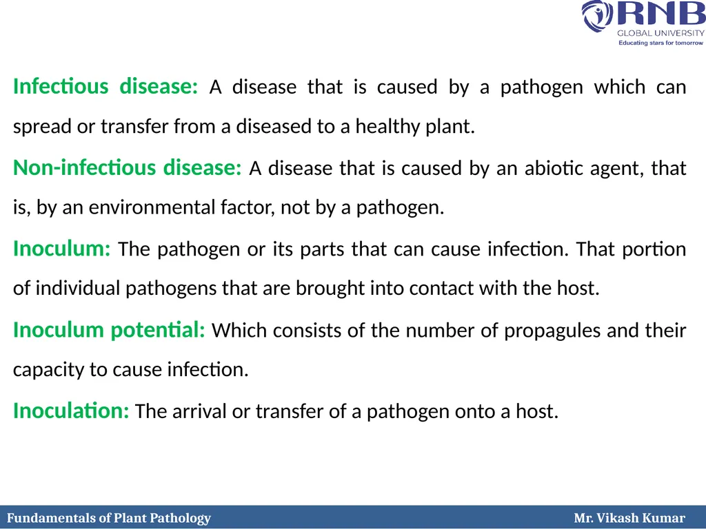 Course Name: Fundamentals of Plant Pathology - slide 8 of 26