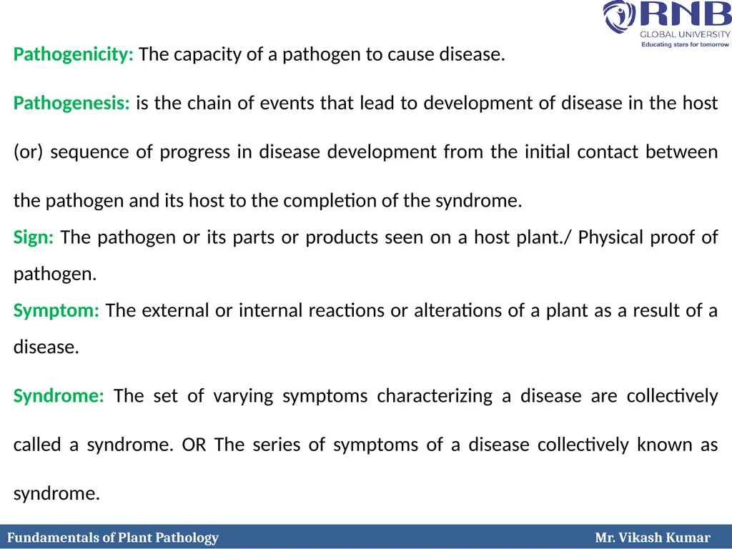 Course Name: Fundamentals of Plant Pathology - slide 6 of 26