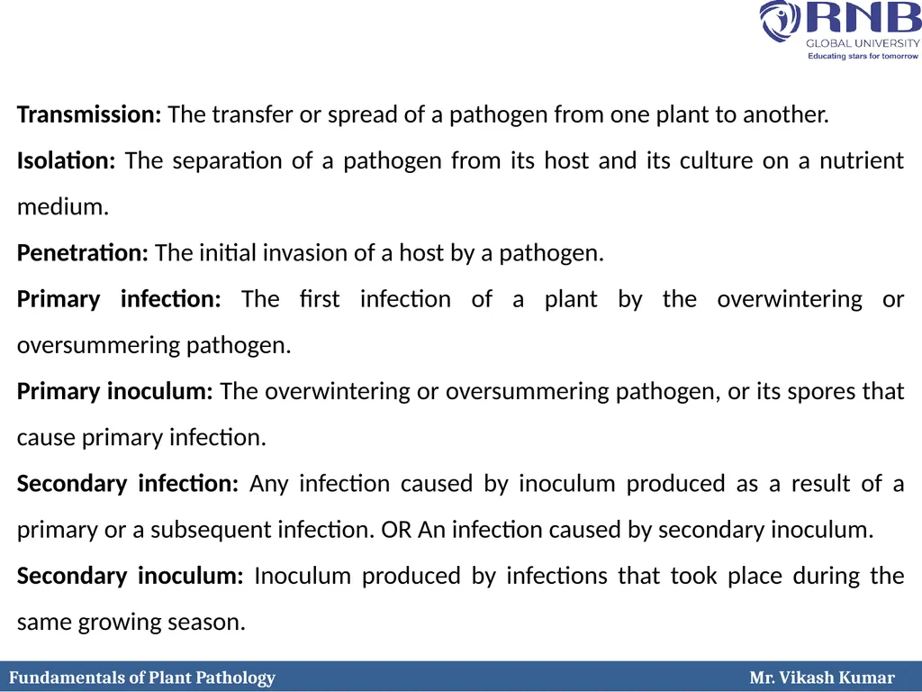 Course Name: Fundamentals of Plant Pathology - slide 9 of 26