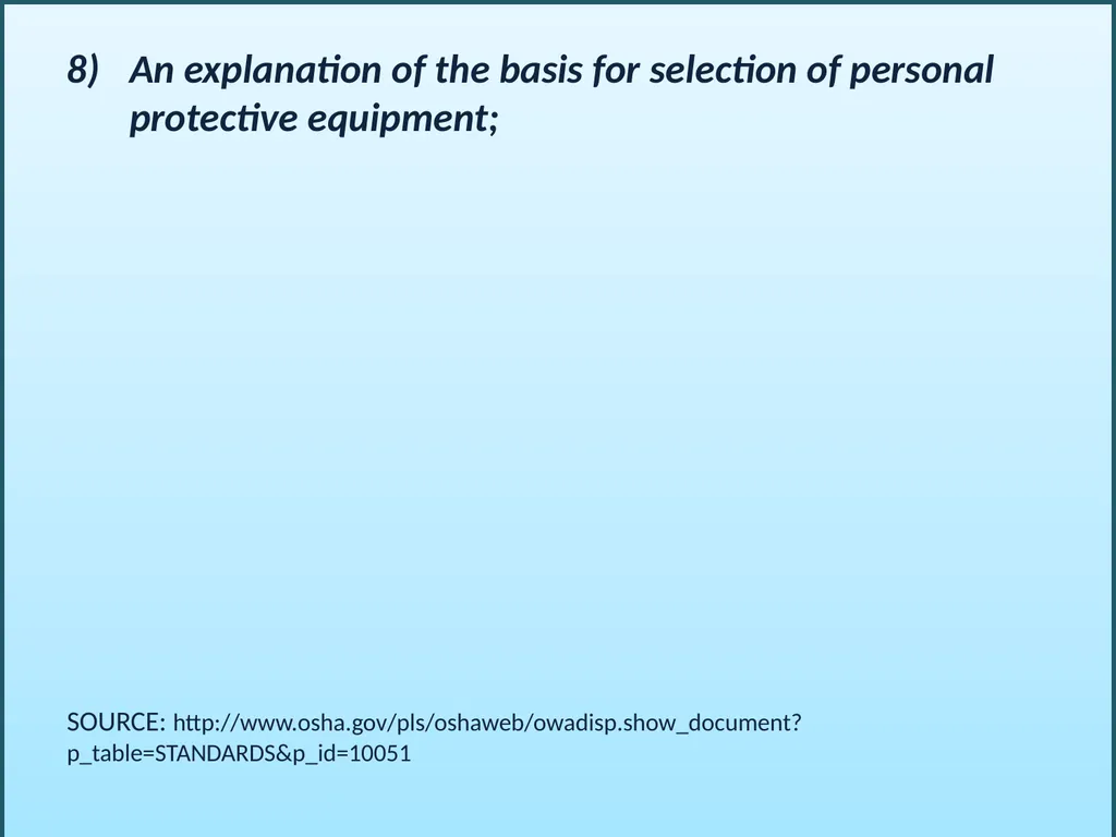 BLOODBORNE PATHOGENS “The OSHA Bloodborne Pathogen - slide 16 of 90
