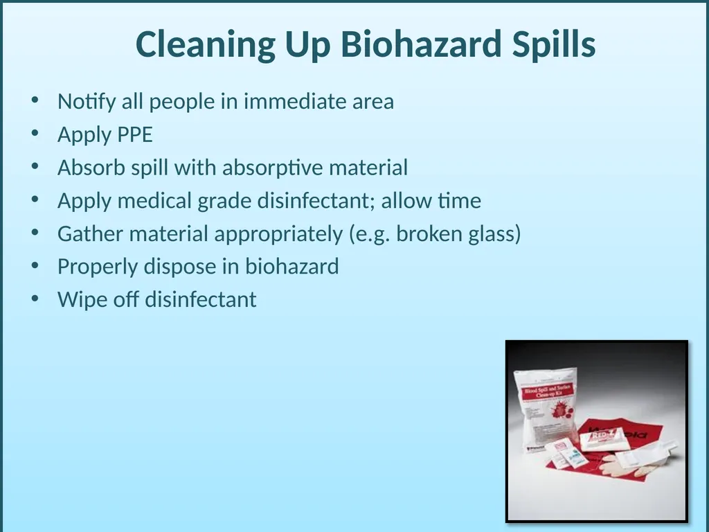BLOODBORNE PATHOGENS “The OSHA Bloodborne Pathogen - slide 77 of 90