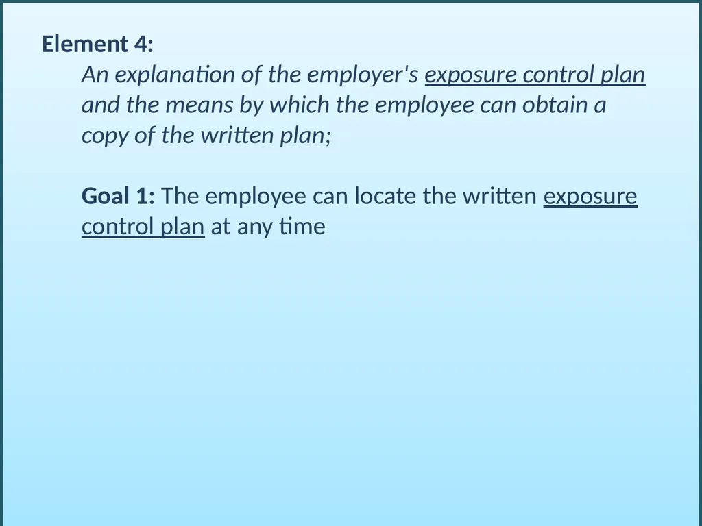 BLOODBORNE PATHOGENS “The OSHA Bloodborne Pathogen - slide 38 of 90
