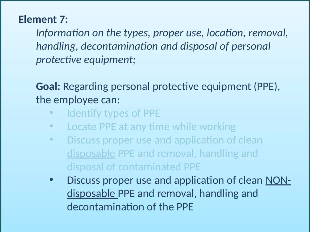 BLOODBORNE PATHOGENS “The OSHA Bloodborne Pathogen - slide 56 of 90