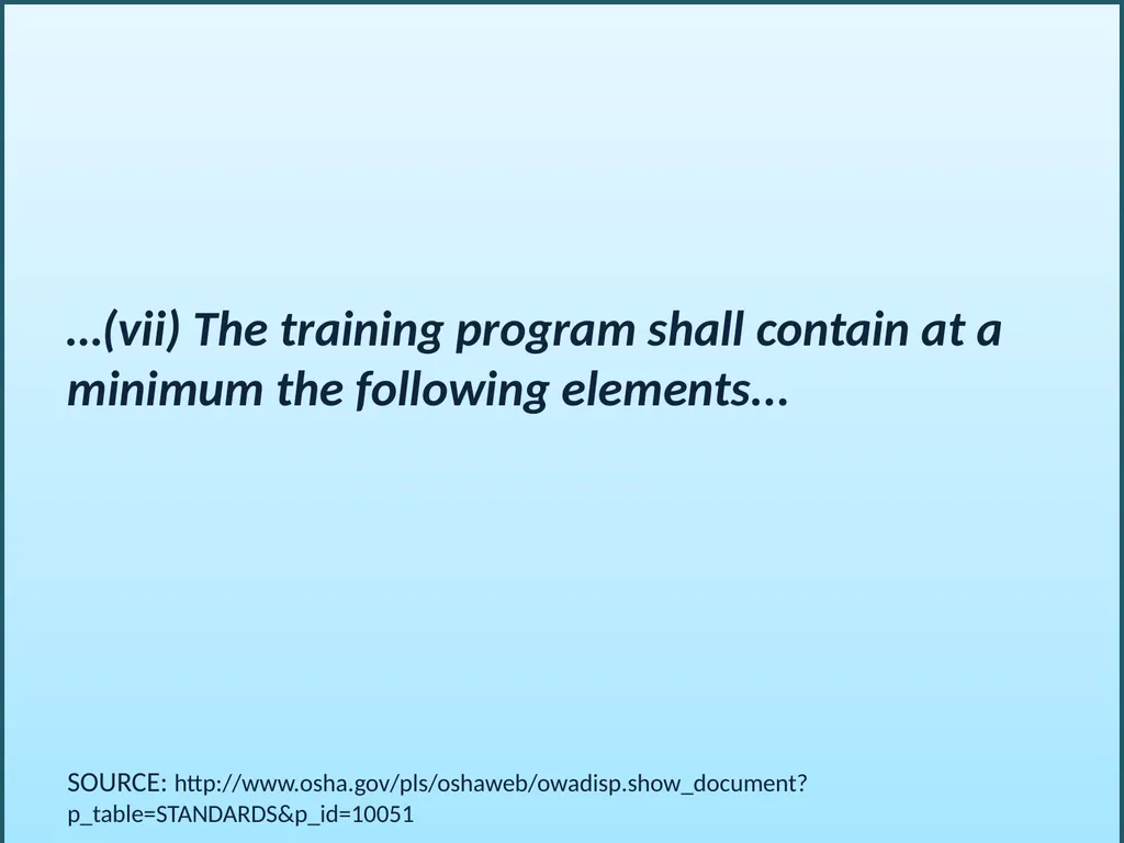 BLOODBORNE PATHOGENS “The OSHA Bloodborne Pathogen - slide 8 of 90