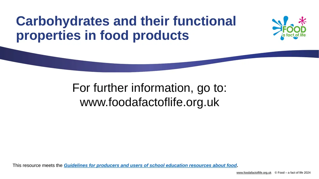 Carbohydrates and their functional properties in - slide 15 of 15