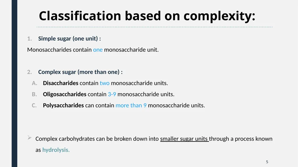 Qualitative Analysis of Carbohydrates First Year - slide 5 of 25