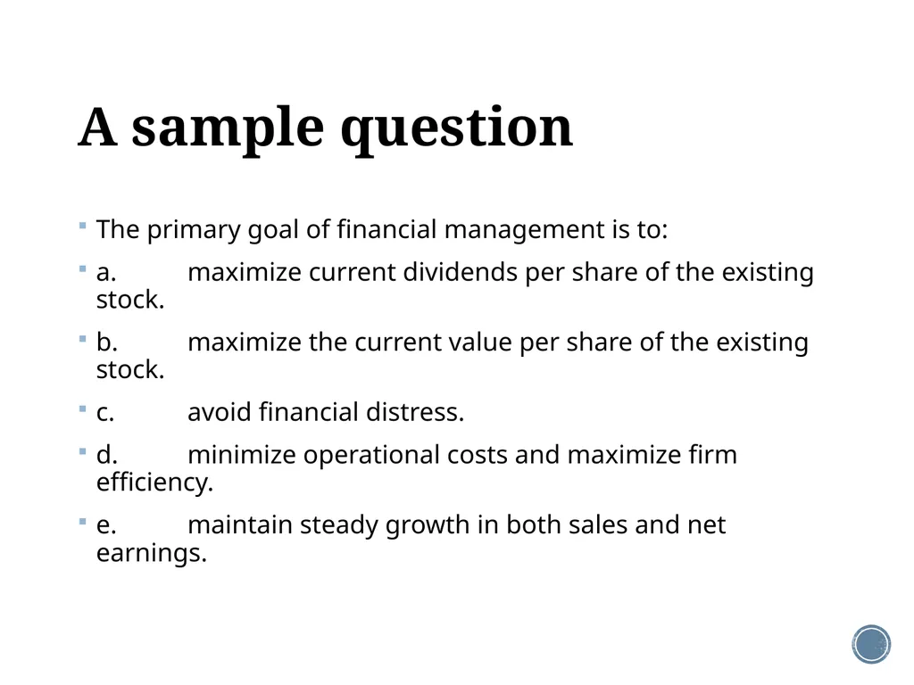 Chapter 1: Introduction to corporate finance - slide 12 of 35