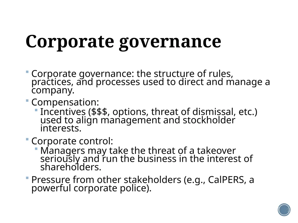 Chapter 1: Introduction to corporate finance - slide 25 of 35