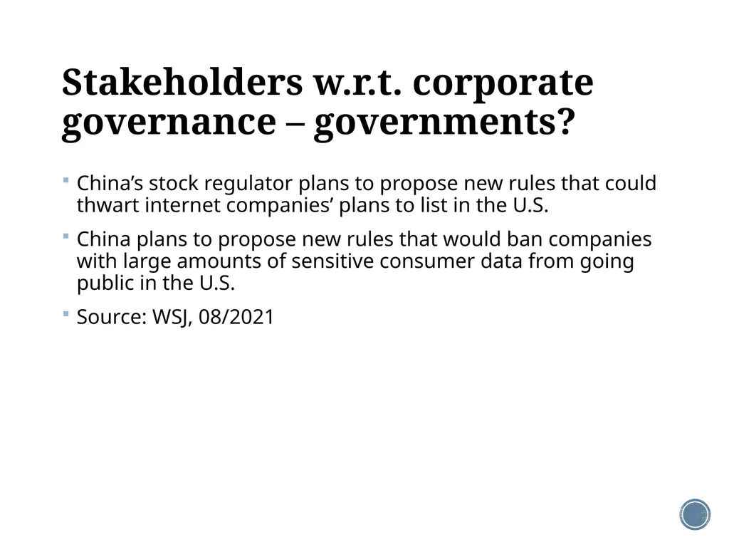 Chapter 1: Introduction to corporate finance - slide 26 of 35