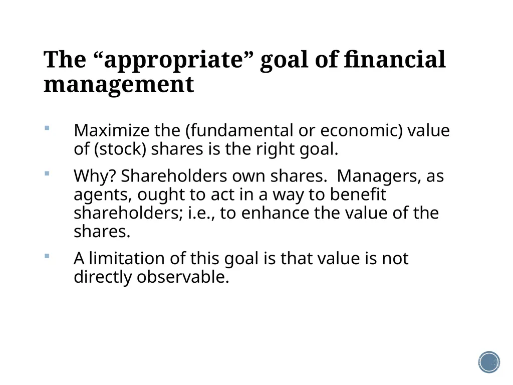 Chapter 1: Introduction to corporate finance - slide 11 of 35