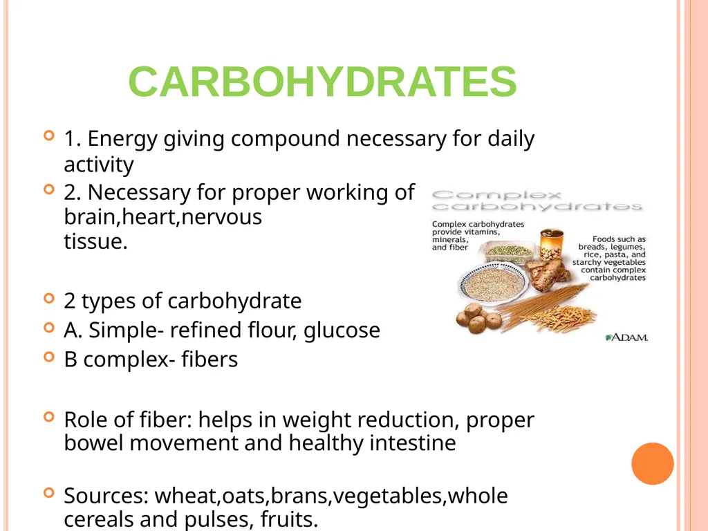 Balanced Diet and Nutrients What is balanced - slide 6 of 52
